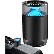 Car Perfume | Luxury Solid Fragrance Diffuser | Long-Lasting Air Freshener | Magnetic Clip | Elegant Metallic Design | Blue