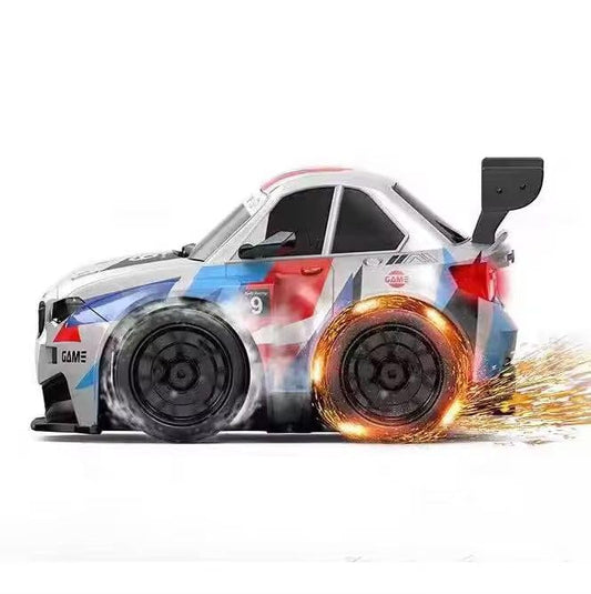 High Speed RC Drift Car with Spark Effect | With LED Lights & Replaceable Drift Tyres for Kids
