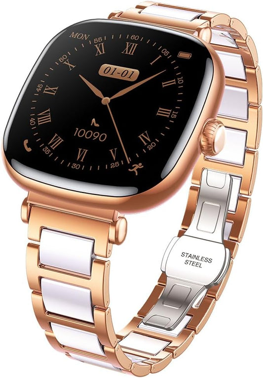 JOYROOM Lady Smart Watch for Women | Bluetooth Calling | AMOLED Display