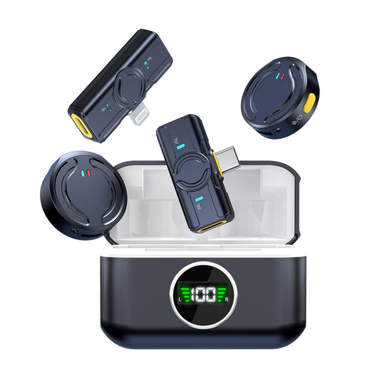 Wireless Button Mic for iPhone/Android | wireless Mic