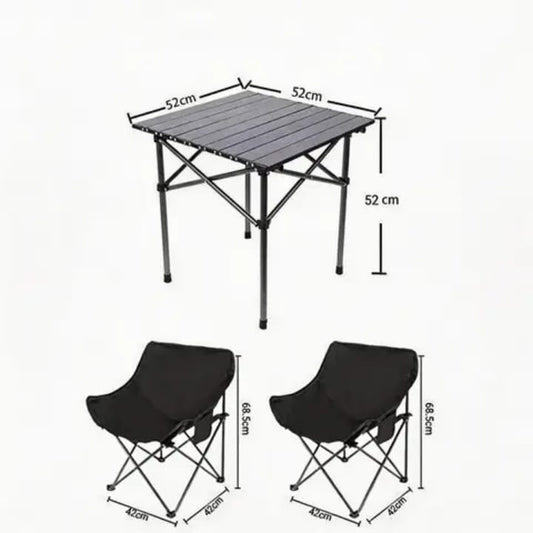Outdoor Lounge Set – Stylish Table & 2 Chairs for Ultimate Relaxation