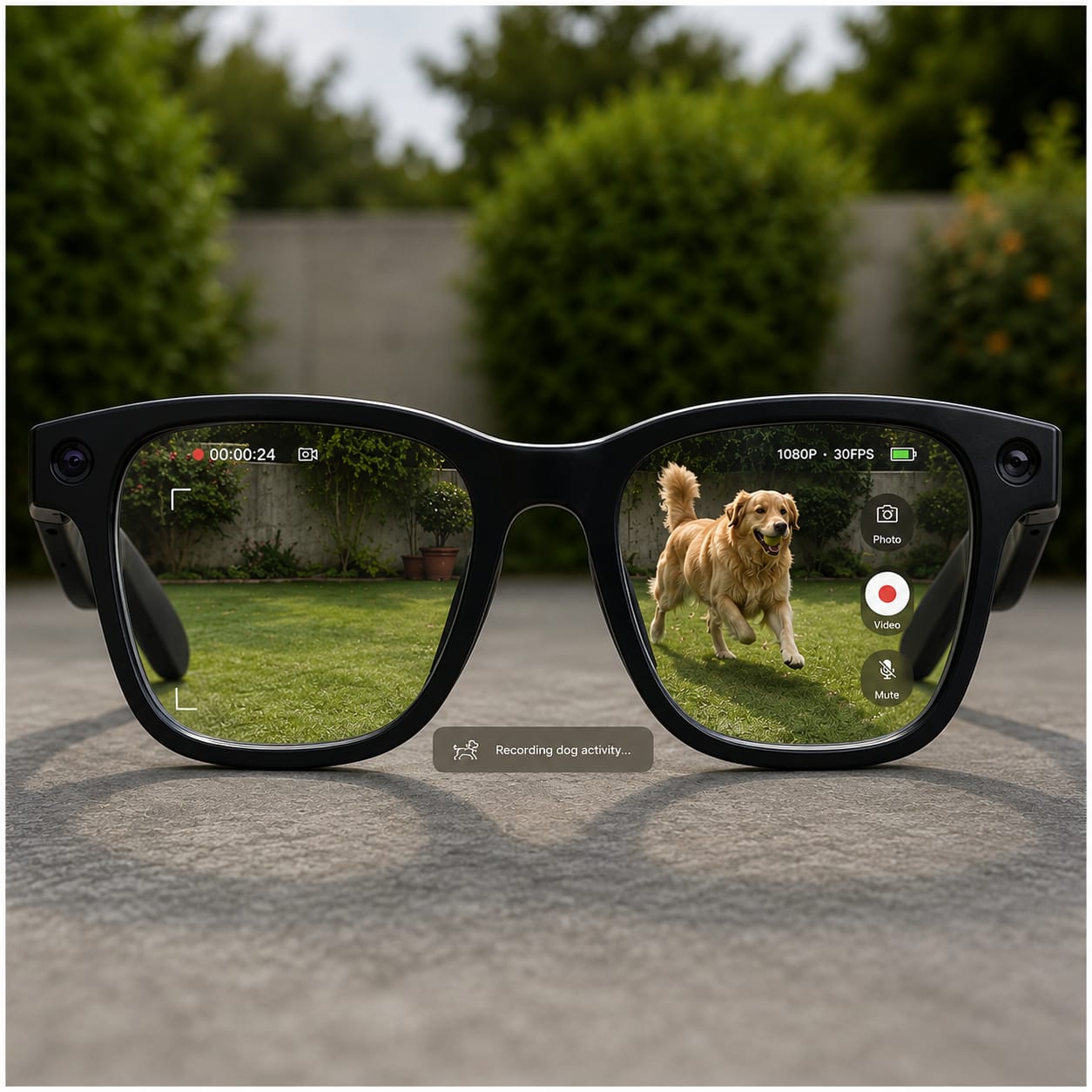 Smart AI Camera Glasses – HD Camera, Photochromic Lenses & Bluetooth Connectivity