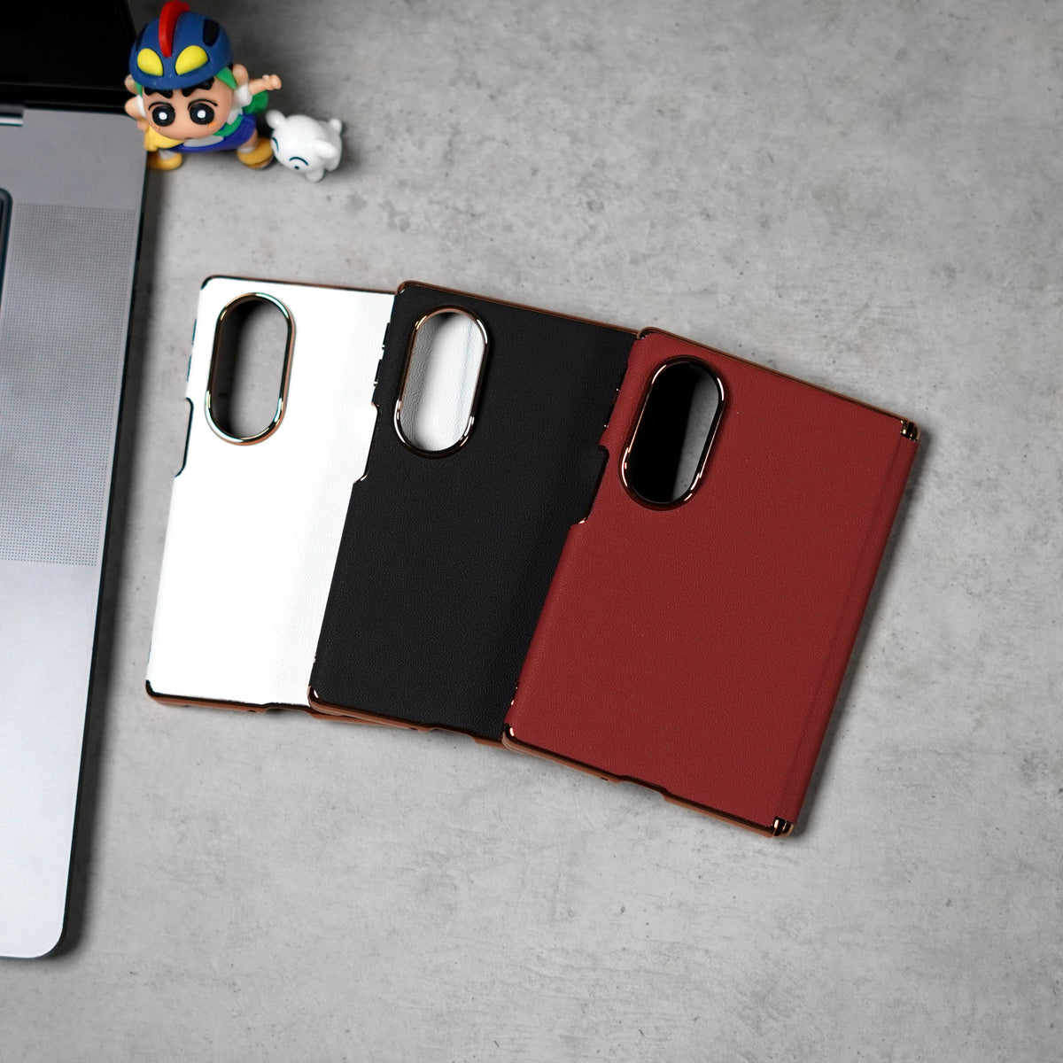 Samsung FOLD8 ULTRA & FOLD8 WIDE Back Leather case with Camera Protection