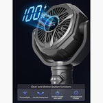 Tech Floor Fan | Remote Control | Inbuilt Light | Adjustable Height, 10 Speed Settings, LED Light & Long Battery Life
