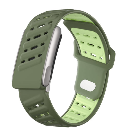 5.0 MG Dotted Silicone Whoop Strap | Breathable Sports Band | Adjustable Fitness Tracker Strap | Sweat Resistant | Available in Black & Green