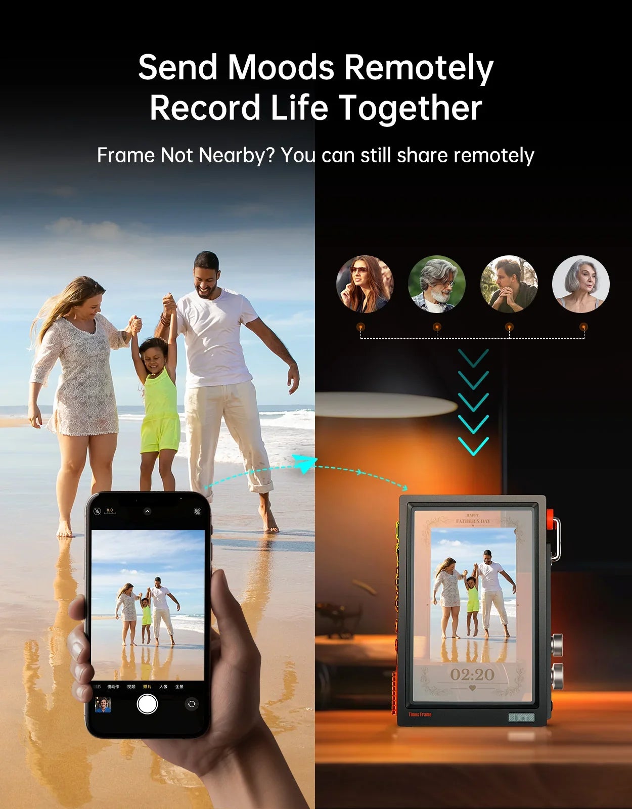 Divoom Times Frame | Transparent IPS Digital Picture Frame | WiFi Smart Display | 64GB Storage | Custom Clocks, Weather, Finance & Pixel Art | Premium Home Decor
