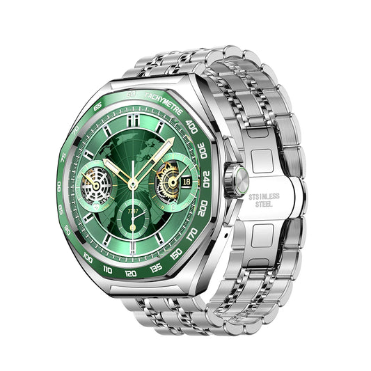 Joyroom JR-FV2 Pro Smart Watch | Green | BT Calling | Amoled | Stainless Steel