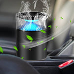 Car Perfume | Luxury Solid Fragrance Diffuser | Long-Lasting Air Freshener | Magnetic Clip | Elegant Metallic Design | Blue