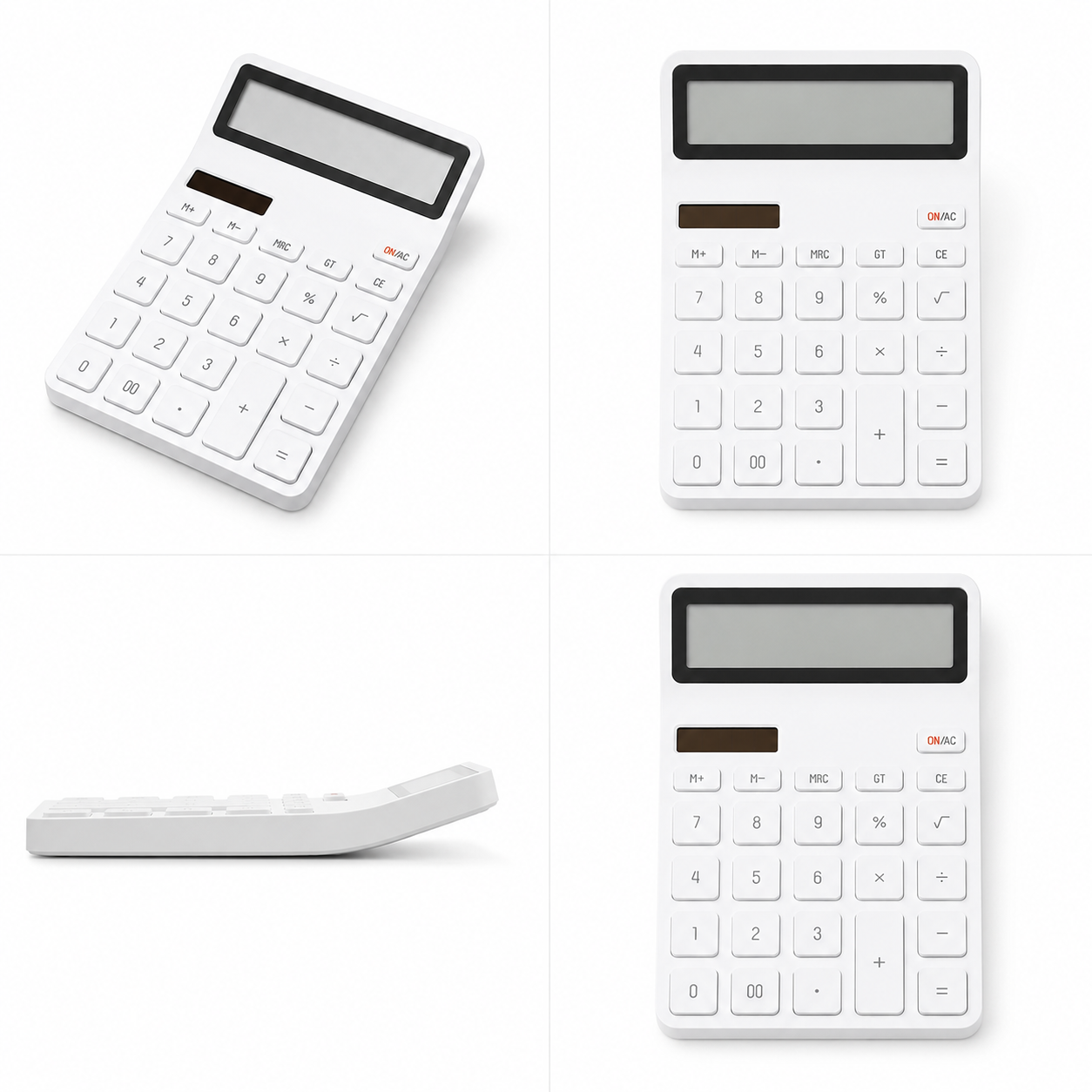 KACO 12-Digit Photoelectric Calculator – Dual Power Solar & Battery Calculator with Large LCD Display | Office, School & Home Calculator