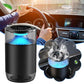 Car Perfume | Luxury Solid Fragrance Diffuser | Long-Lasting Air Freshener | Magnetic Clip | Elegant Metallic Design | Blue