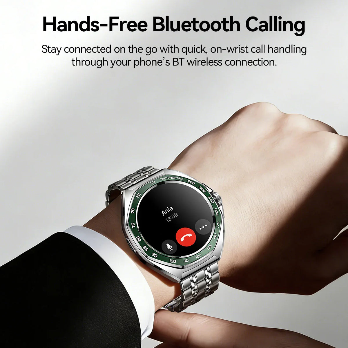 Joyroom JR-FV2 Pro Smart Watch | Green | BT Calling | Amoled | Stainless Steel