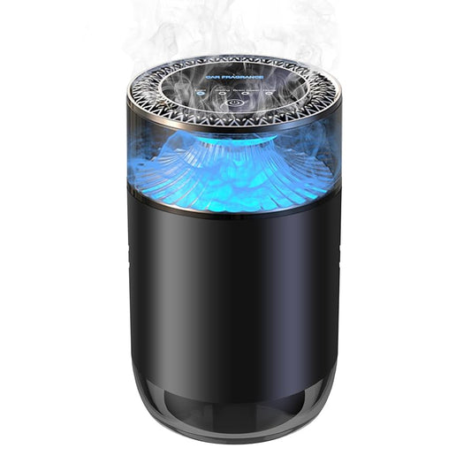 Car Perfume | Luxury Solid Fragrance Diffuser | Long-Lasting Air Freshener | Magnetic Clip | Elegant Metallic Design | Blue