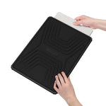 Recci MacBook Sleeve Bag 14-Inch | Waterproof Laptop Sleeve | Shockproof Protection | Magnetic Flap | Ultra-Slim PU Leather Design | Premium Black