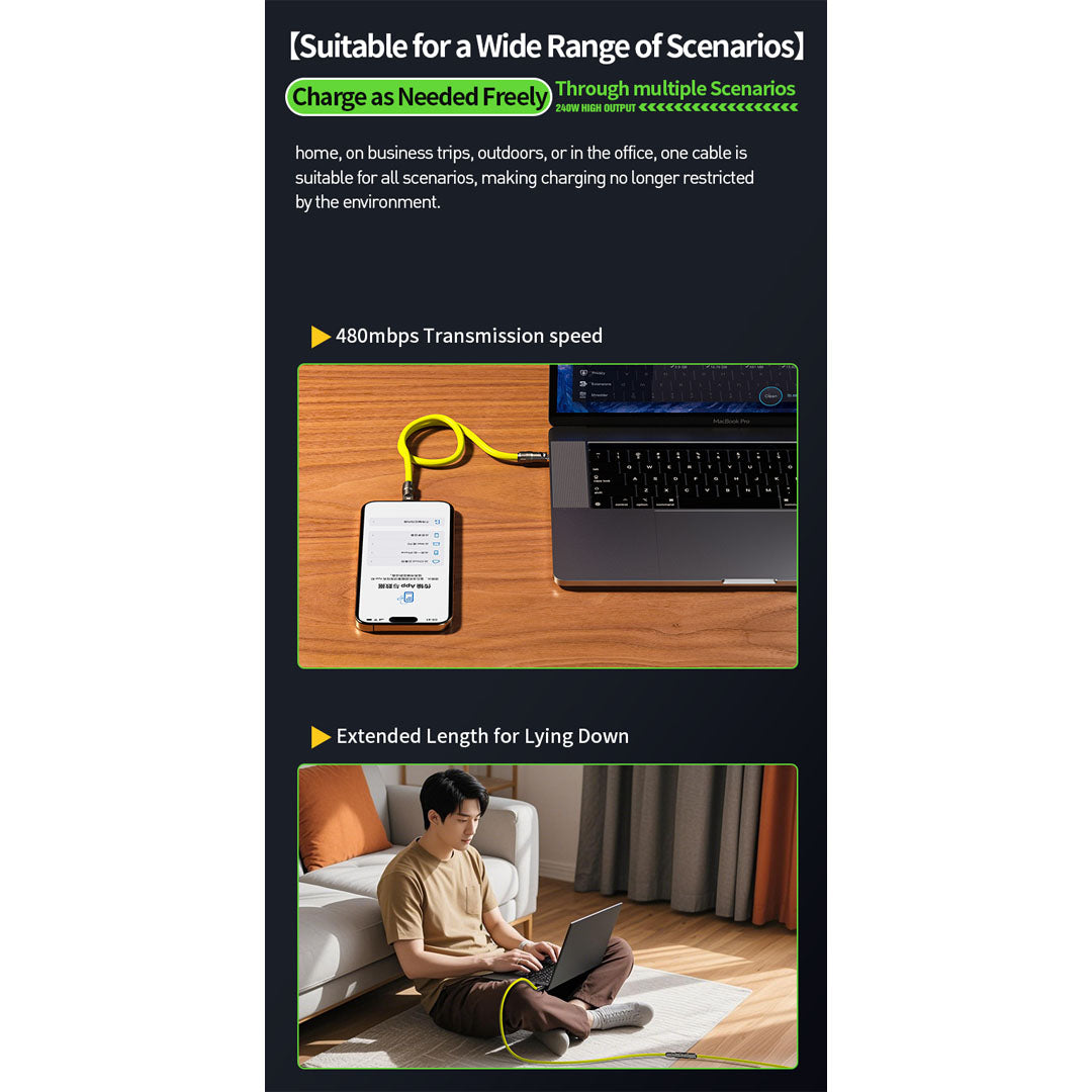 WEKOME 240W 6in1 Mecha Gen2 Cable | 6 Usage Types | All Mobiles & Laptops