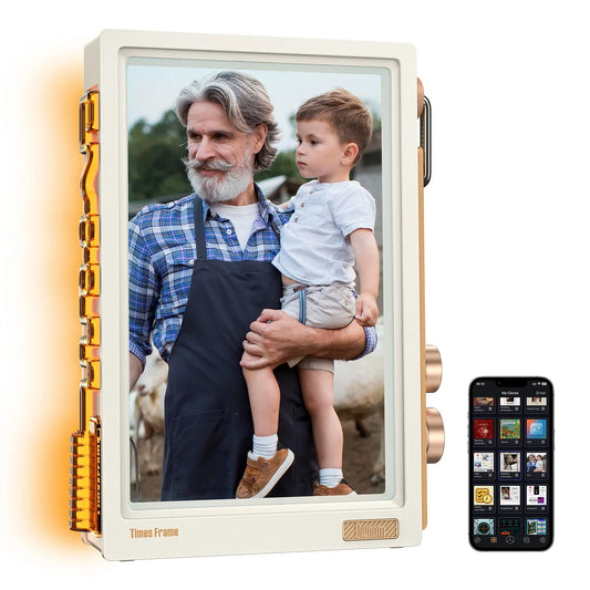 Divoom Times Frame | Transparent IPS Digital Picture Frame | WiFi Smart Display | 64GB Storage | Custom Clocks, Weather, Finance & Pixel Art | Premium Home Decor