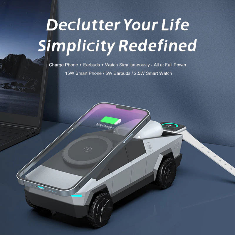 CyberTruk 3 in 1 Wireless Charger | Wireless Charging Station