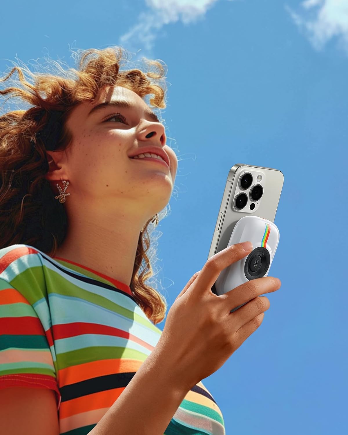 Camera like Power Bank | 10000mAh | InBuilt Dual Cables PowerBank