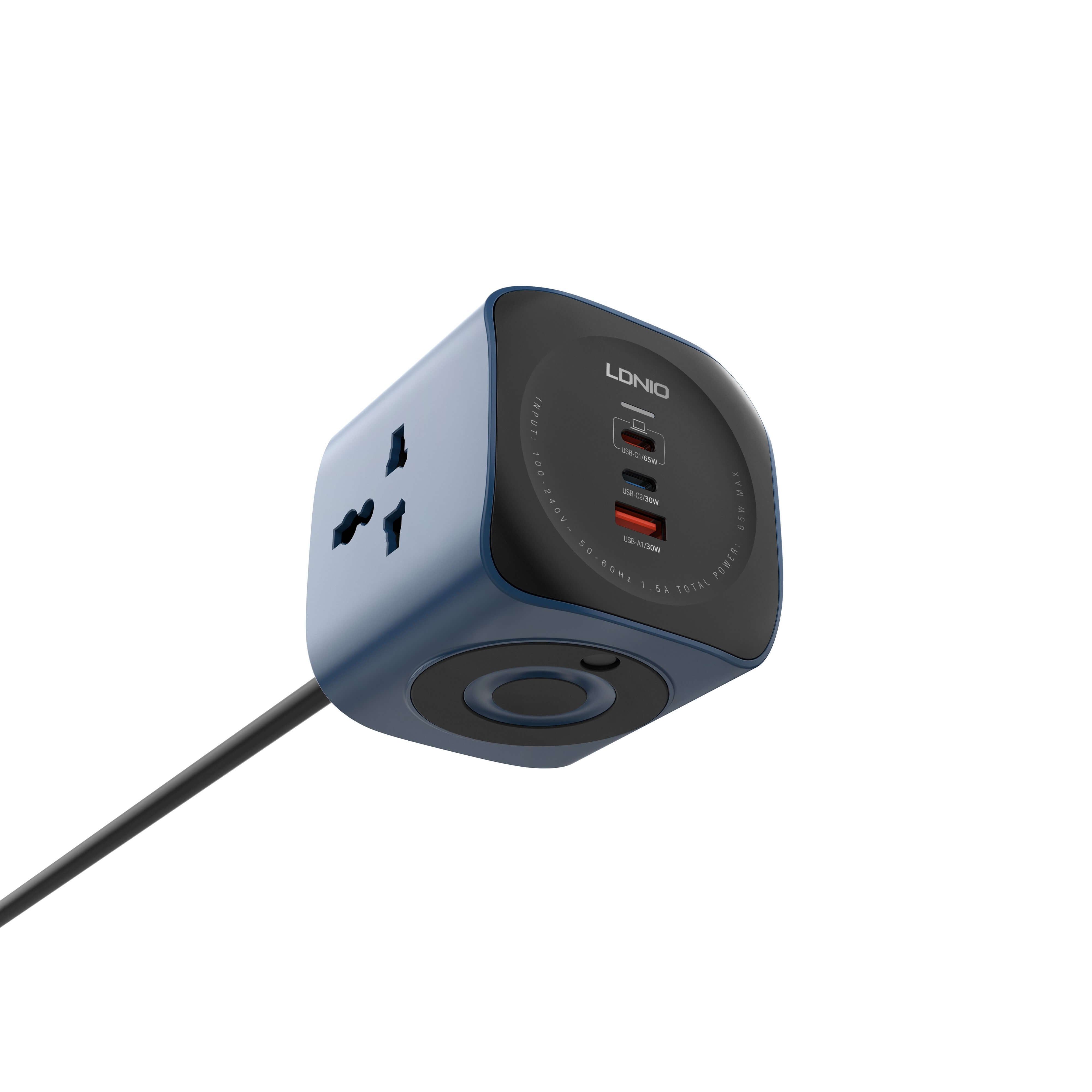 LDNIO 65W Cube PowerSocket | 6in1 Power House with 65W Type C Port