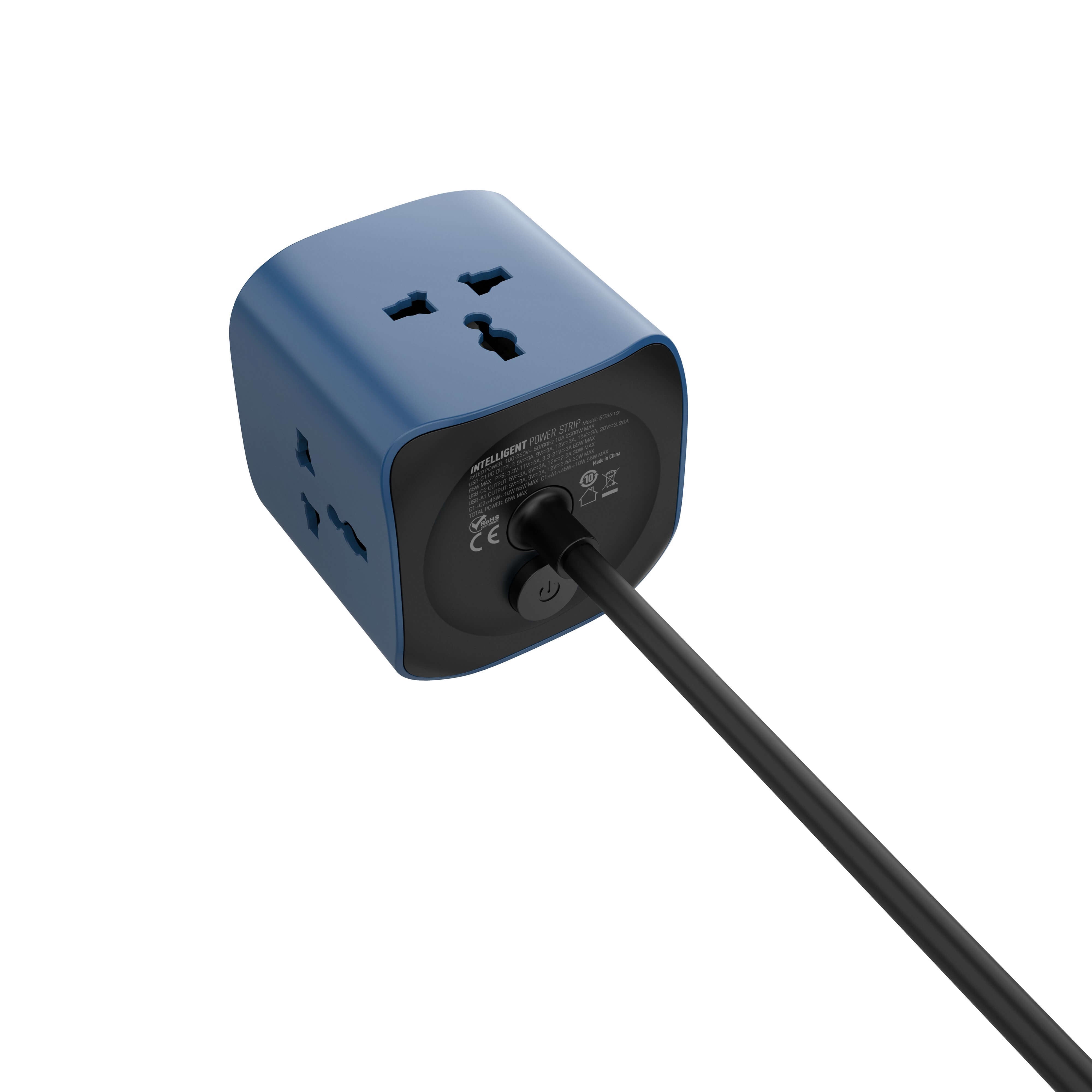 LDNIO 65W Cube PowerSocket | 6in1 Power House with 65W Type C Port