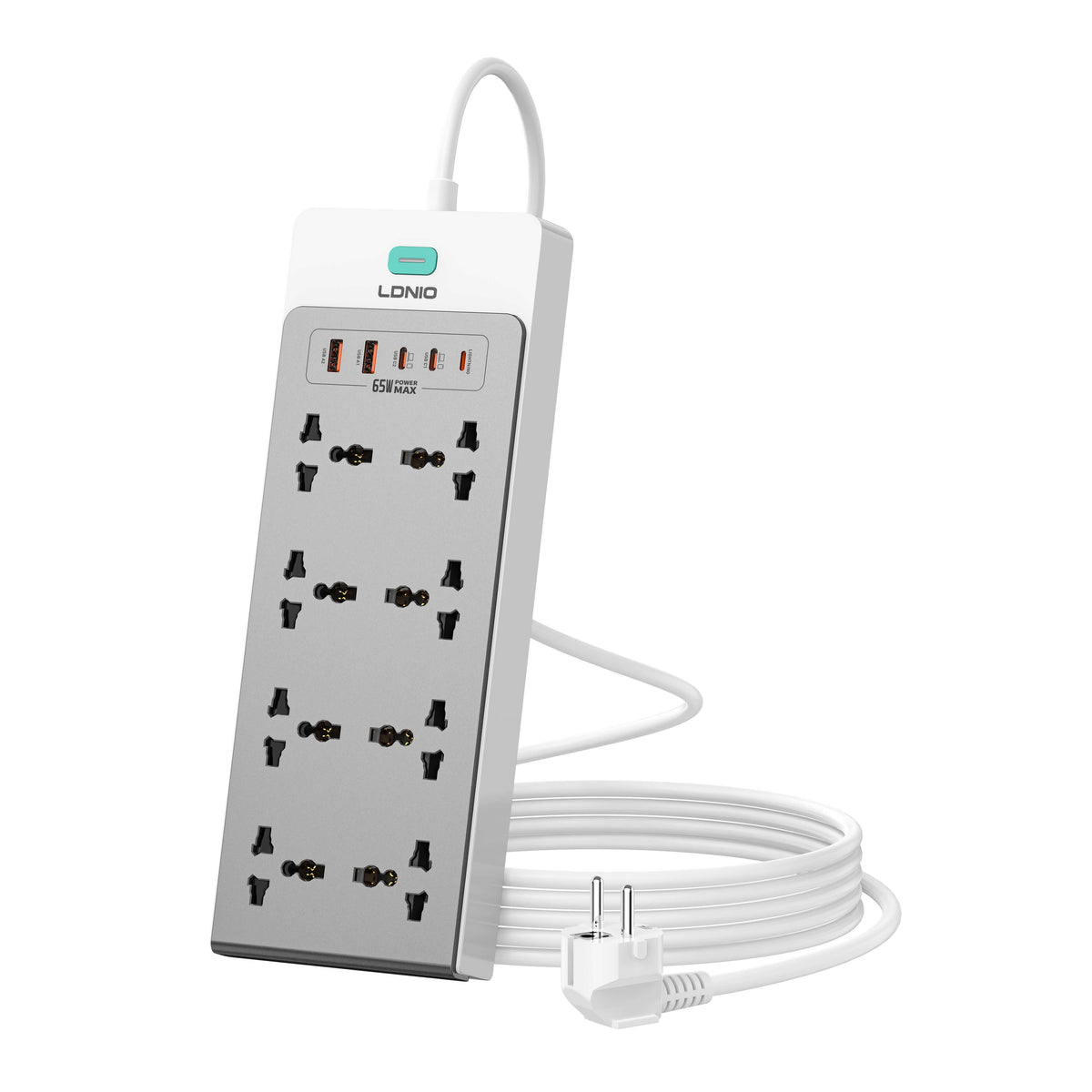 65W GaN 13in1 Super Power Hub | 13-in-1 Multi-function power strip