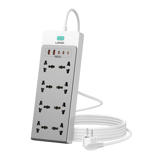 65W GaN 13in1 Super Power Hub | 13-in-1 Multi-function power strip