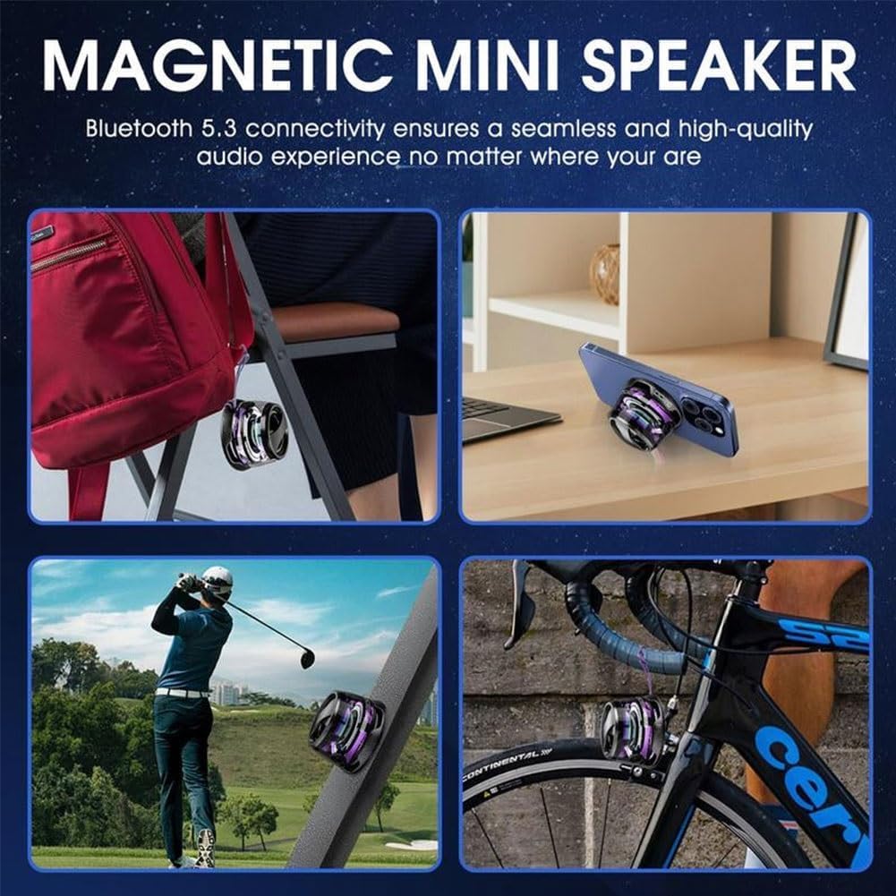 G200 Portable MagSpeaker | 6W Mini Speaker | RGB LED Lights