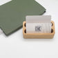 Wooden Card Holder with 2 Slots | Perfect for Your Office Desk