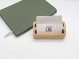 Wooden Card Holder with 2 Slots | Perfect for Your Office Desk