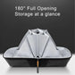 Tech Storage Bag | 23 Multi-Purpose Pockets | 180° Opening, Water Repellent, Heavy Duty, Business & Travel