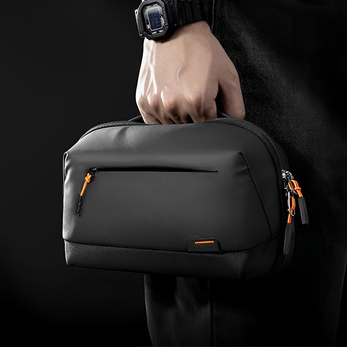 Tech Storage Bag | 23 Multi-Purpose Pockets | 180° Opening, Water Repellent, Heavy Duty, Business & Travel
