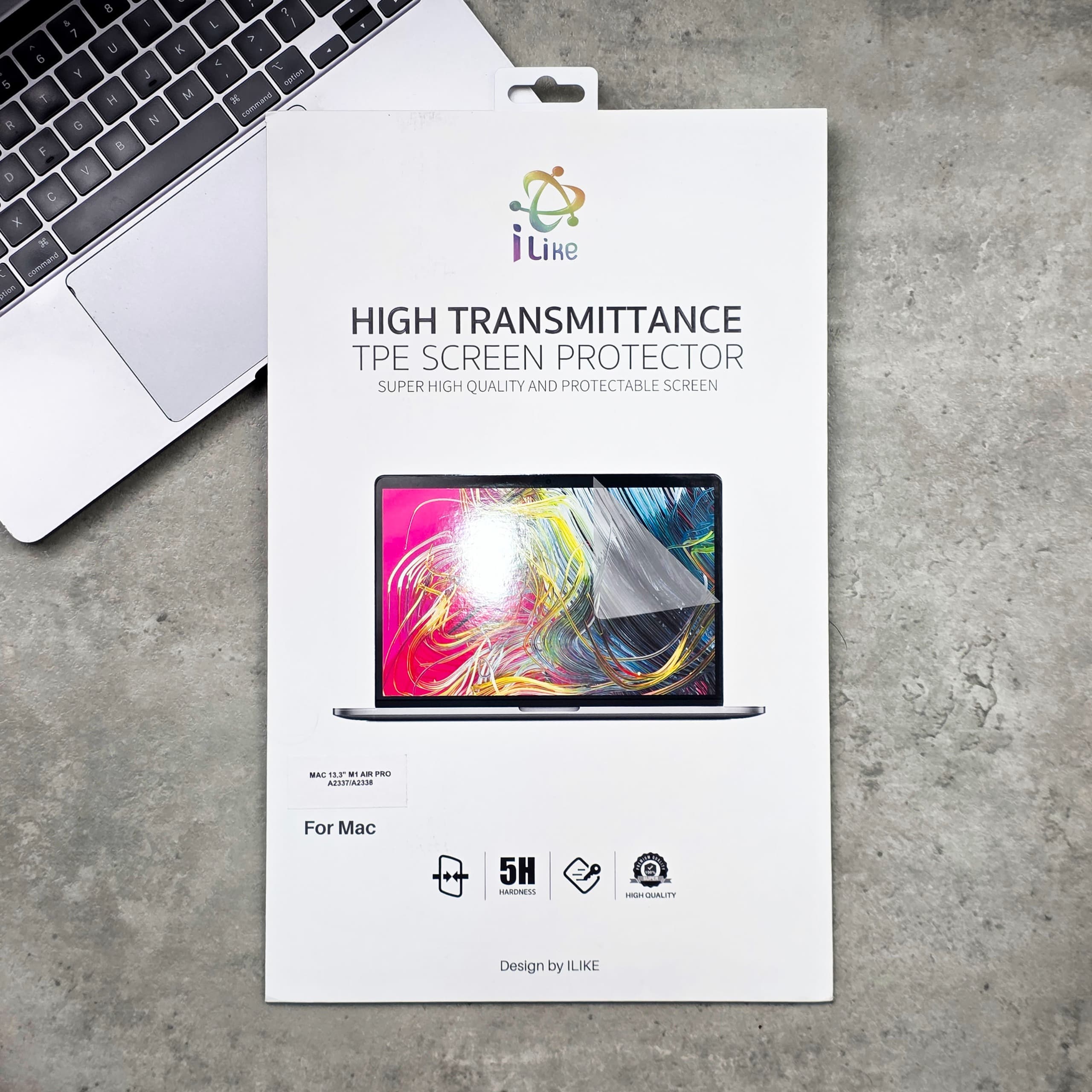 ILike MacBook Screen Guard | Ultra Clear Anti-Glare Protector | Scratch Resistant | Easy Installation | Compatible with Multiple MacBook Models