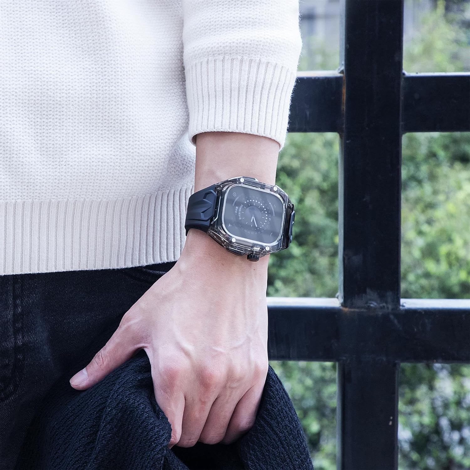 Rugged Case with Silicon Strap for iwatch | 44/45/46/49MM