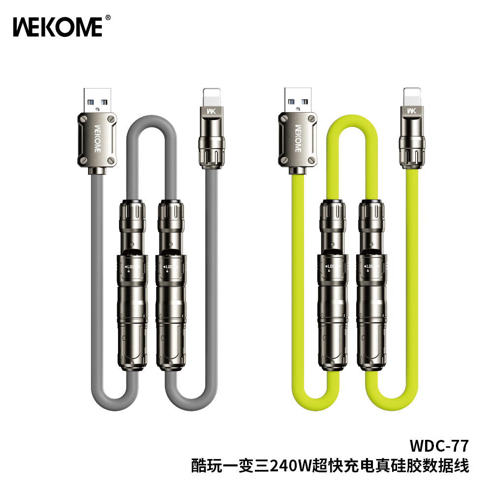 WEKOME 240W 6in1 Mecha Gen2 Cable | 6 Usage Types | All Mobiles & Laptops