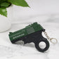 Mini Gun Keychain | 80 Silicon Bullets | Creative Gun Keychain | Pocket Compact