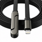 240W USB-C Braided Stand Cable | 1.5M Fast Charging Cable with Built-In Cable Organizer, Metal Connectors & Tangle-Free Design