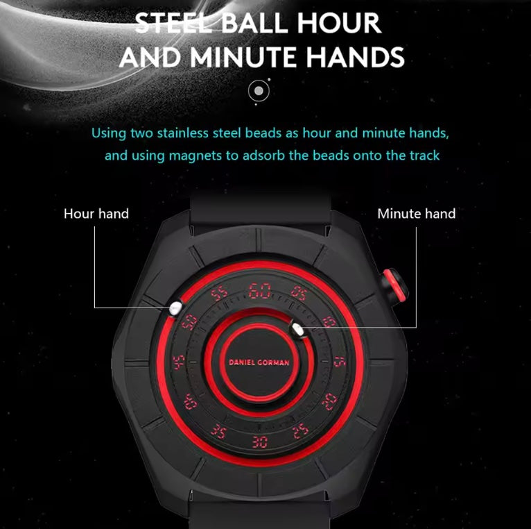 DANIEL GORMAN Magnetic Beads Wrist watch | 3ATM Water Resistant