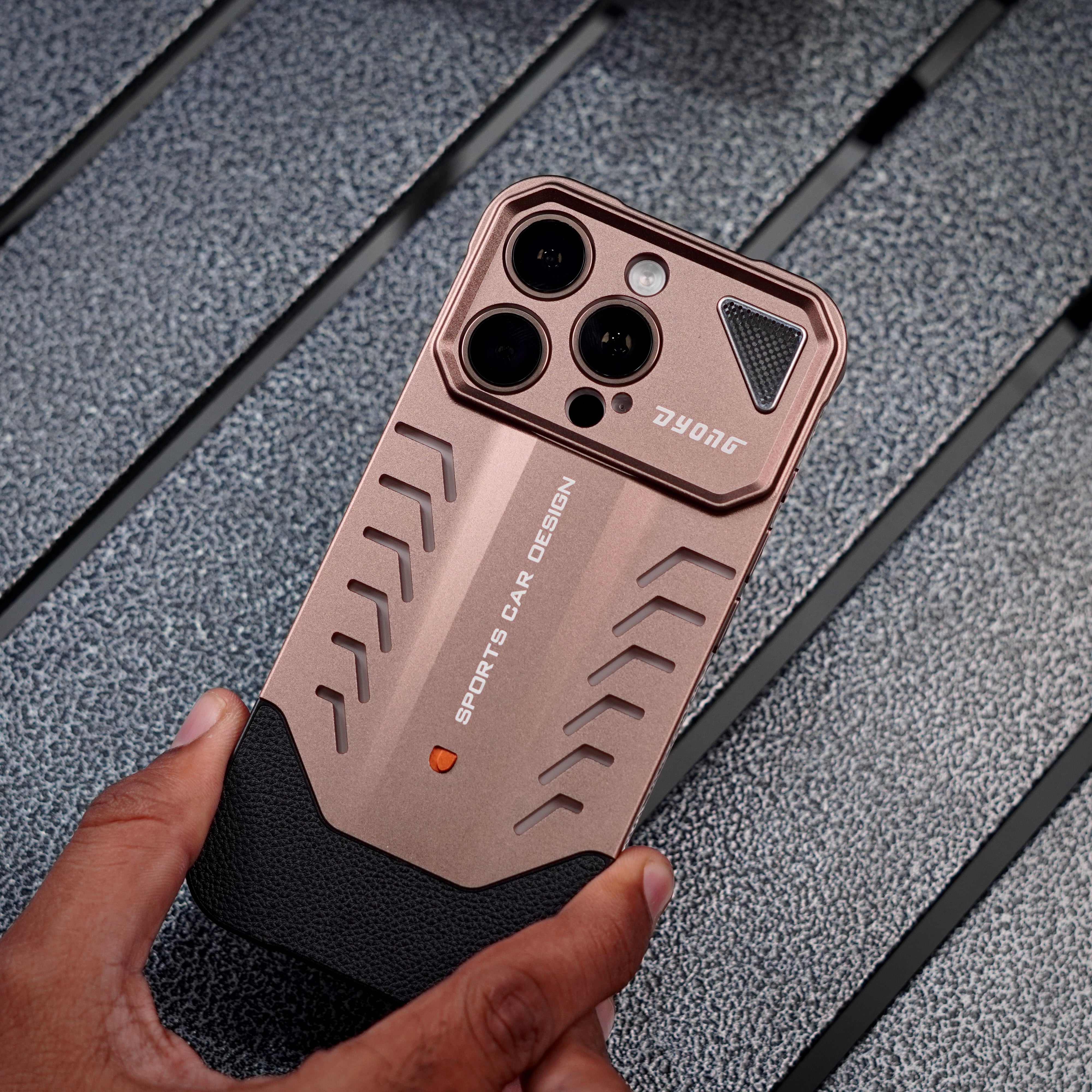 Luxury Sports Car Metal Leather Case | Hybrid Slim Frameless Heat Dissipation Phone Case