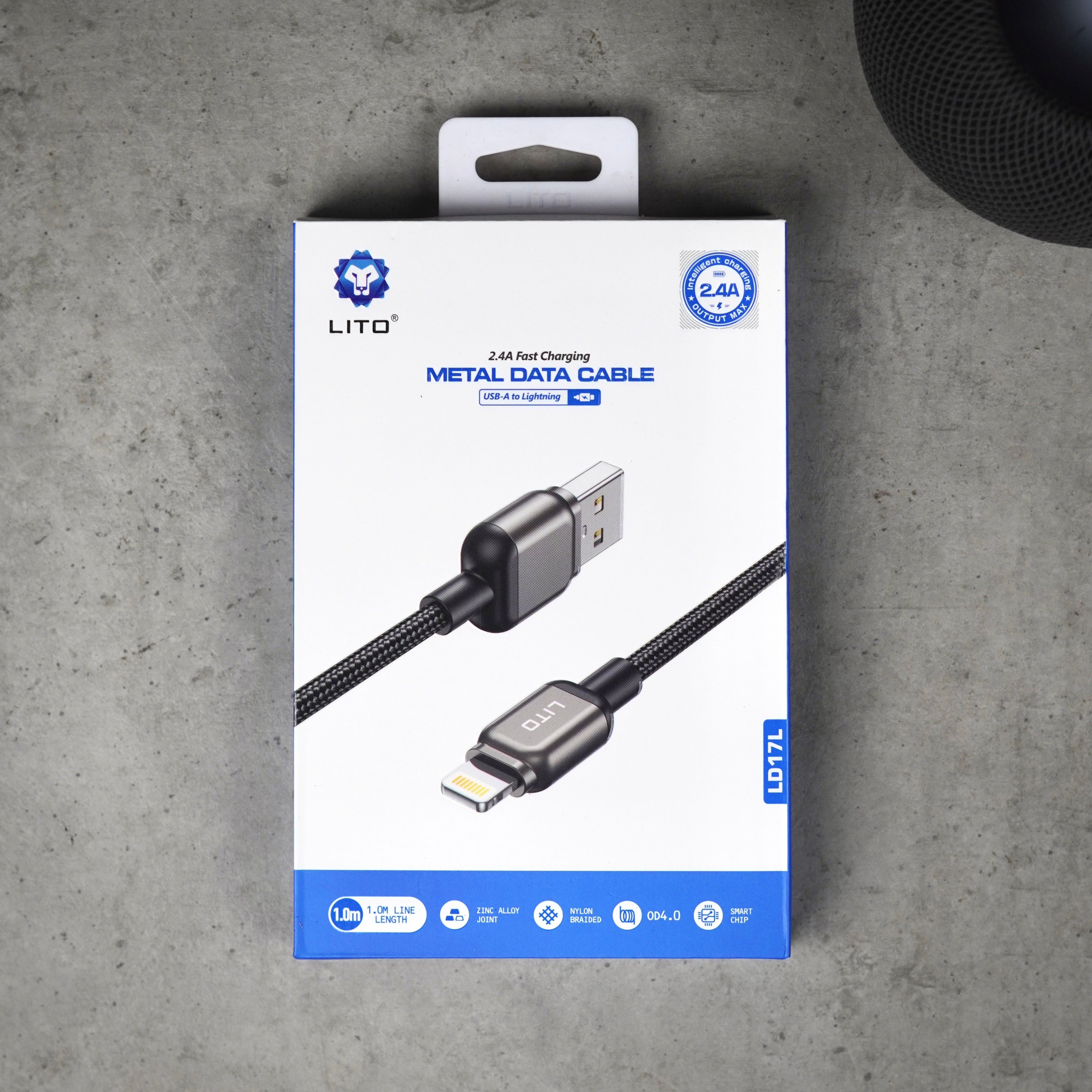 LITO Braided & Metal Data Cable | Tough & Premium Quality