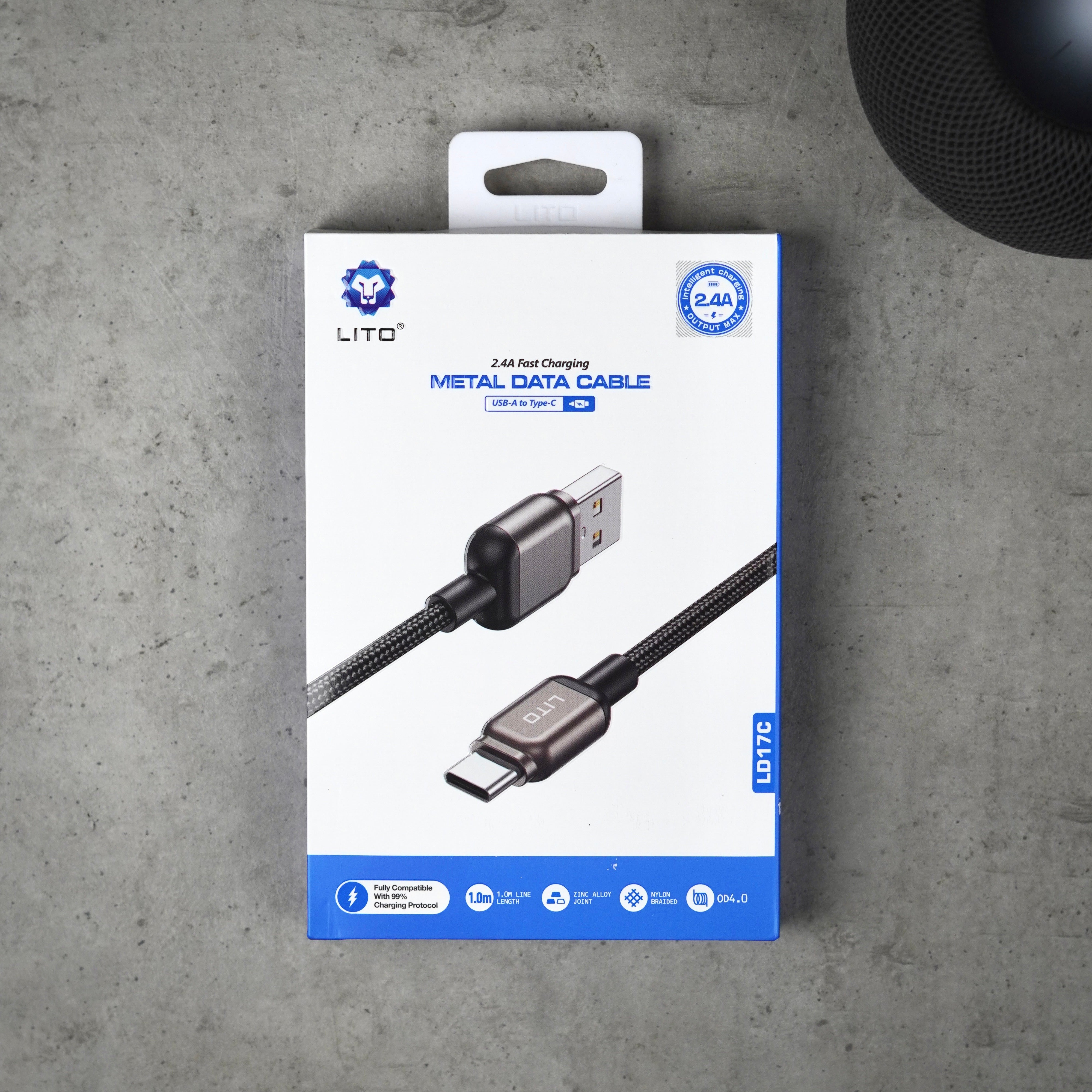 LITO Braided & Metal Data Cable | Tough & Premium Quality
