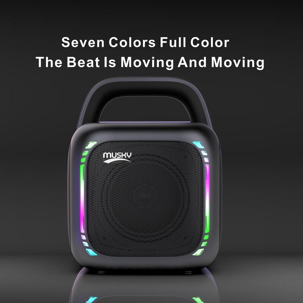 MUSKY MS6K Portable Bluetooth Speaker | 50W RGB Outdoor Speaker