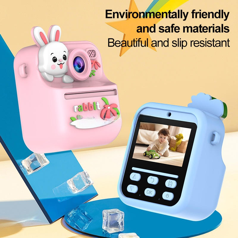 Instant Print Camera with Print Rolls | Rechargeable Camera, Photo Printer & Video Camera
