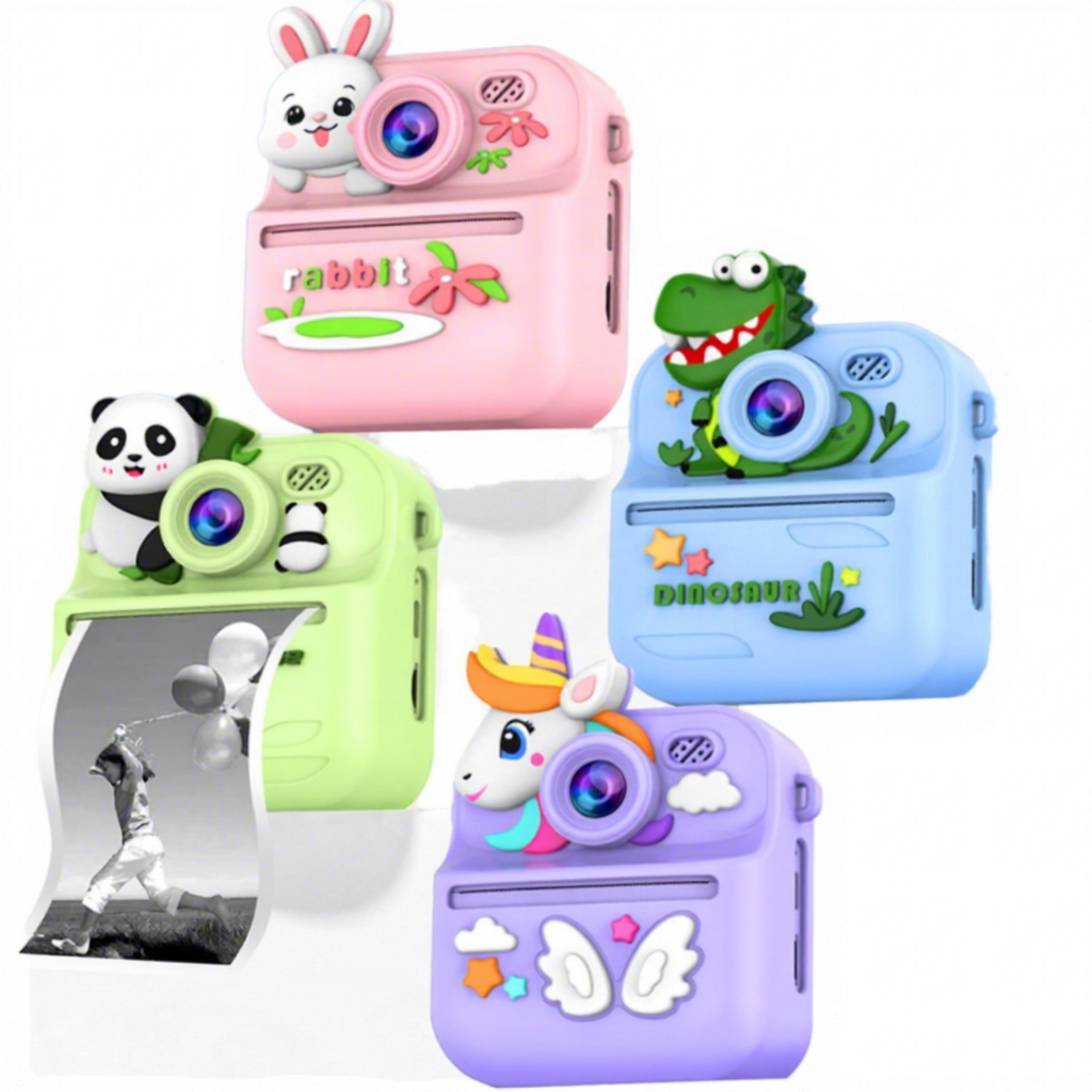 Instant Print Camera with Print Rolls | Rechargeable Camera, Photo Printer & Video Camera