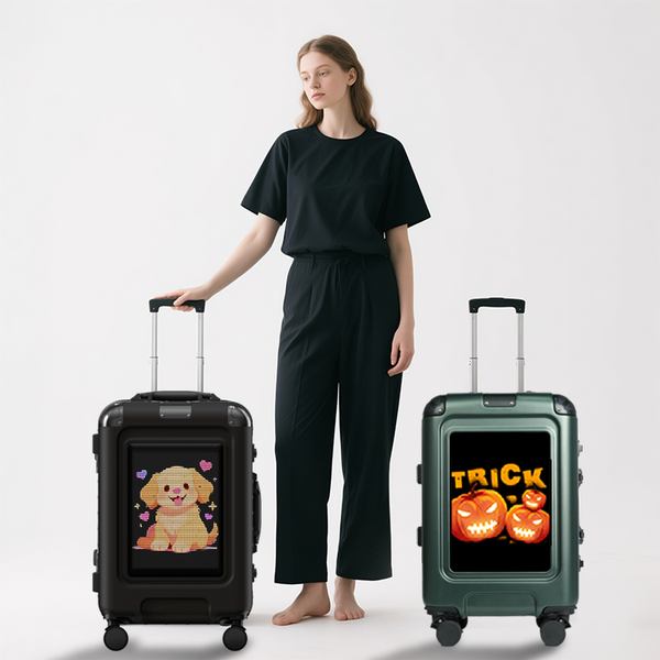 LOY Remote Control LED Smart Suitcases | Luggage Bag with LED Display for Travel