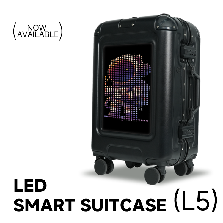 LOY Remote Control LED Smart Suitcases | Luggage Bag with LED Display for Travel