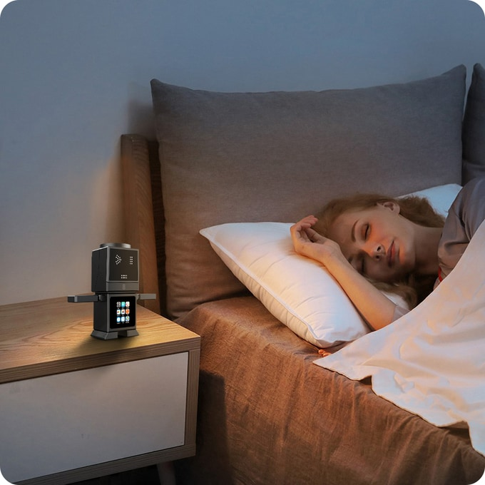 All in One Bot | 25W Wireless Charger, BT Speaker,Sleep Buddy