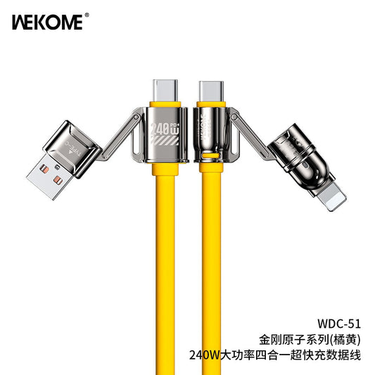 WEKOME WDC-51 Charging Cable | 4-in-1 interchangeable cable.