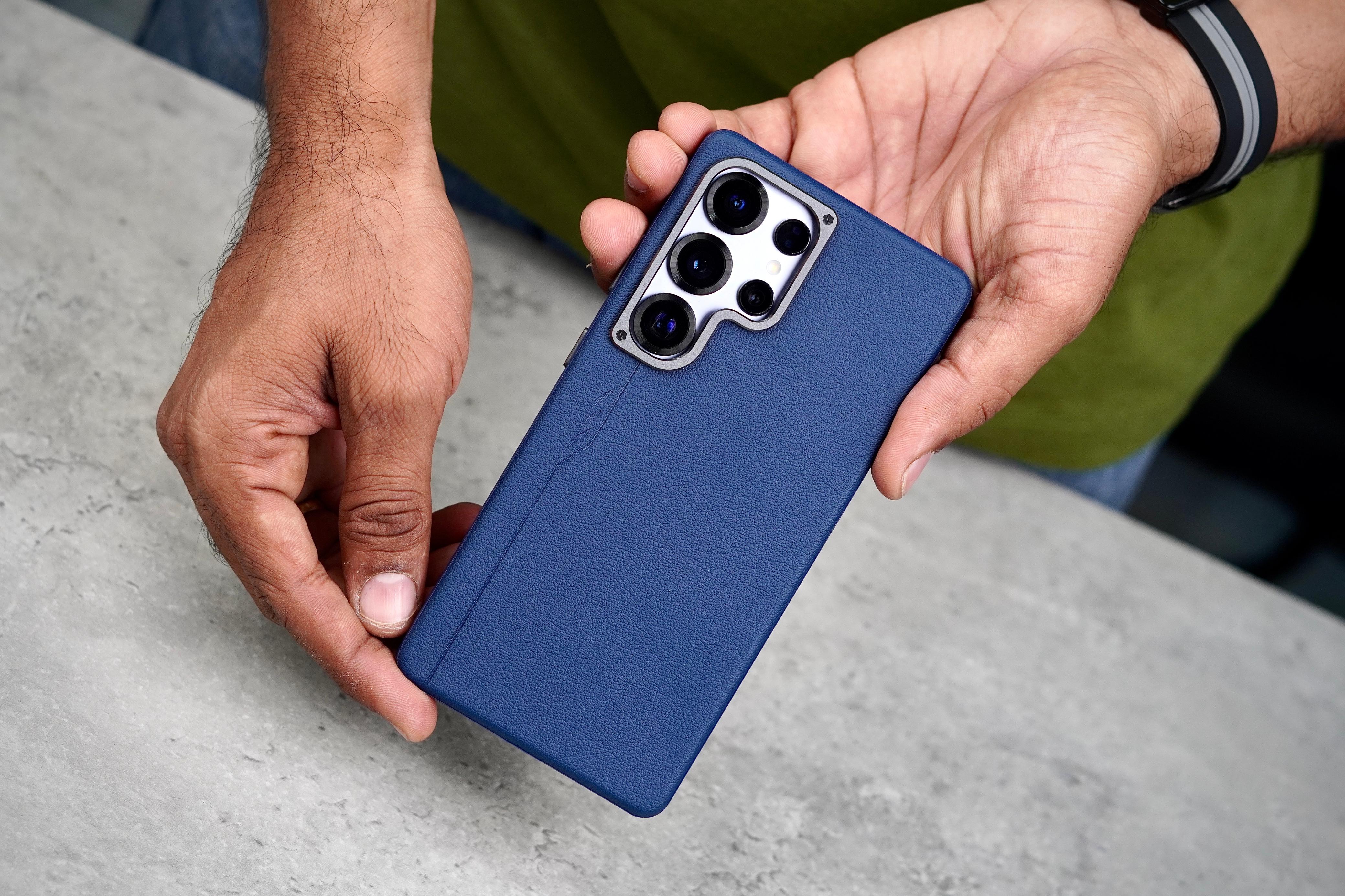 MagSafe Leather Case for iPhone | With Metal Camera Frame