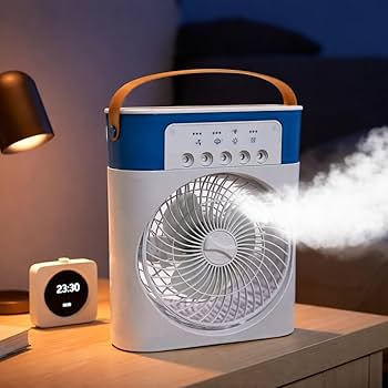 Portable Mist Cooler Fan | with Water Spray | Desk, Home & Office