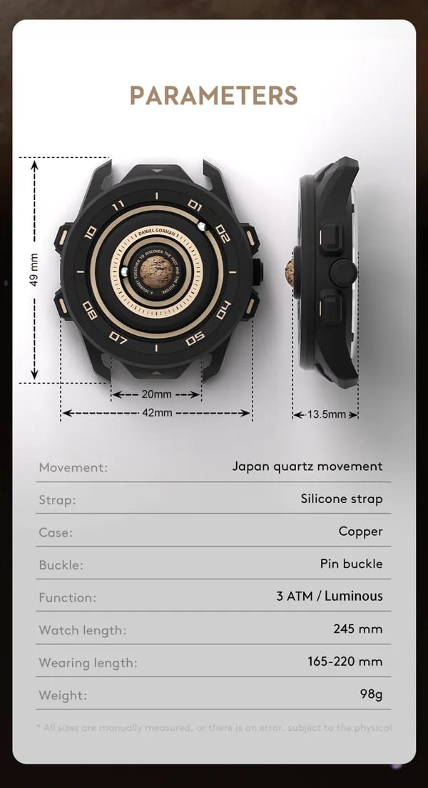 Daniel Gorman Magnetic Ball Watch | Futuristic Luxury Analog Timepiece