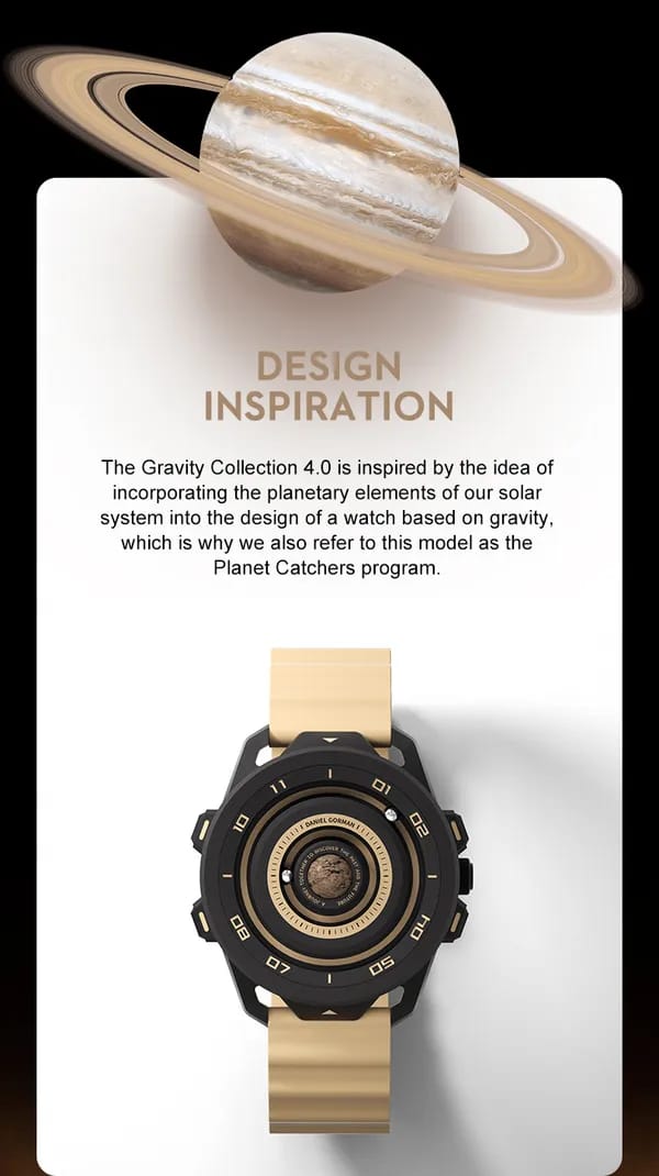 Daniel Gorman Magnetic Ball Watch | Futuristic Luxury Analog Timepiece